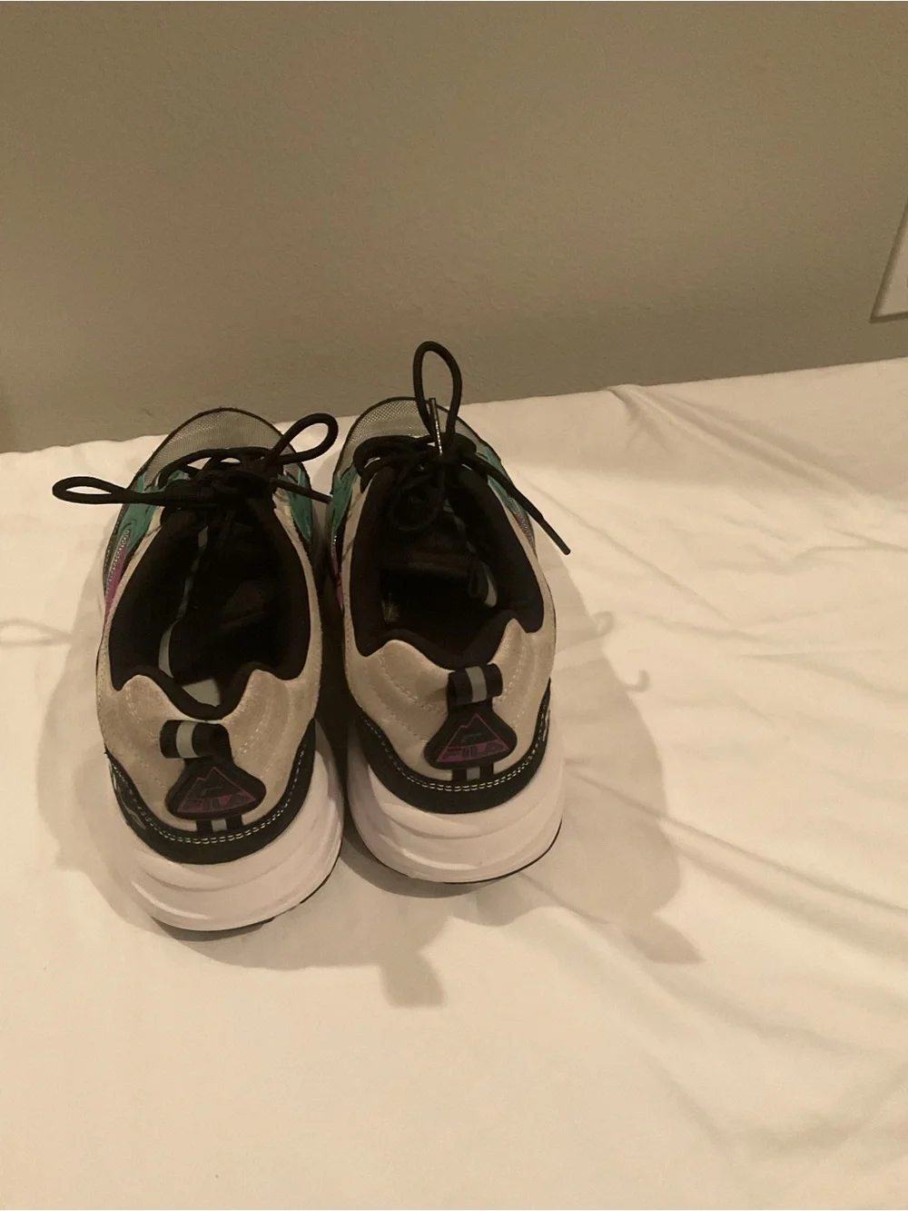 Fila Men's Teal Purple Black Athletic Sneakers Hiking